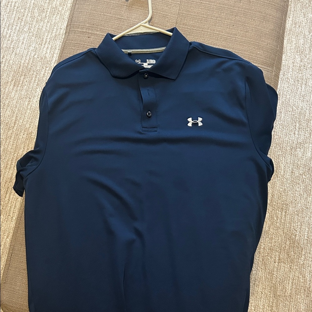 Under Armour Men's Dark Blue Polo